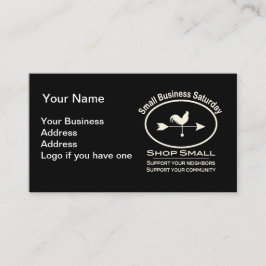 Kleines Unternehmen Samstag Elfenbein Weathervane Visitenkarte