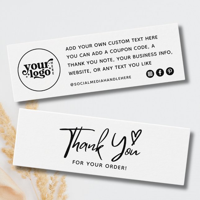 Kleines Unternehmen Vielen Dank für Ihre Bestellka (small business thank you card,logo thank you,thanks for your order card,your order etsy )