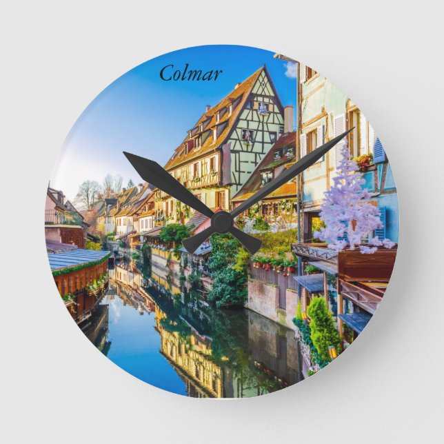Kleines Venedig, Colmar Runde Wanduhr (Vorderseite)