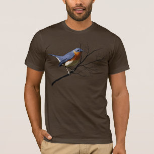 Kleines Vogel-Blau, Dunkelheit färbte T - Shirts