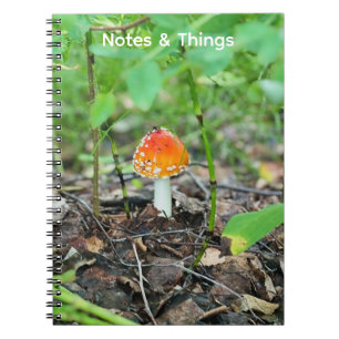 Kleines Waldpilz Notizbuch Notizblock