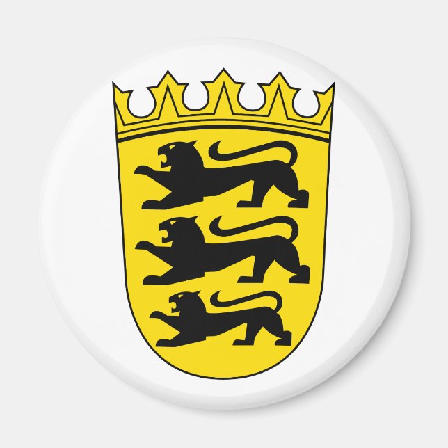 Kleines Wappen von Baden-Württemberg Magnet (Vorne)
