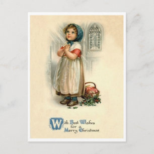 Kleines Weihnachtsgebet, religiös, Vintag Postkarte