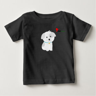 Kleines Welpen-Baby-T-Shirt Baby T-shirt