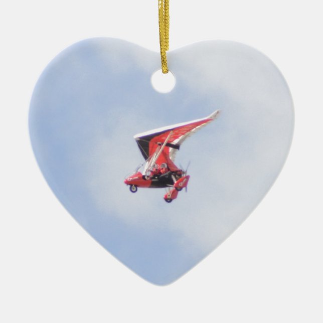 Kleinflugzeug Keramikornament (Vorne)