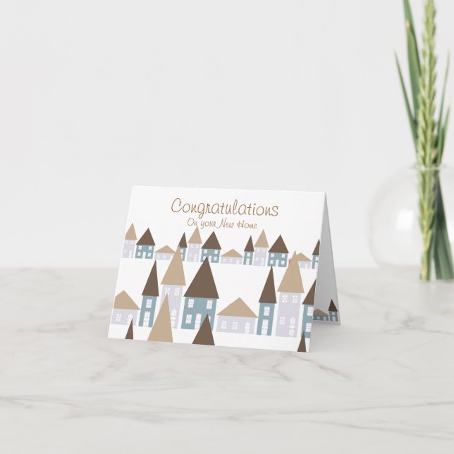 Kleinglückwünsche auf Ihrem neuen Zuhause Karte (Vorderseite)