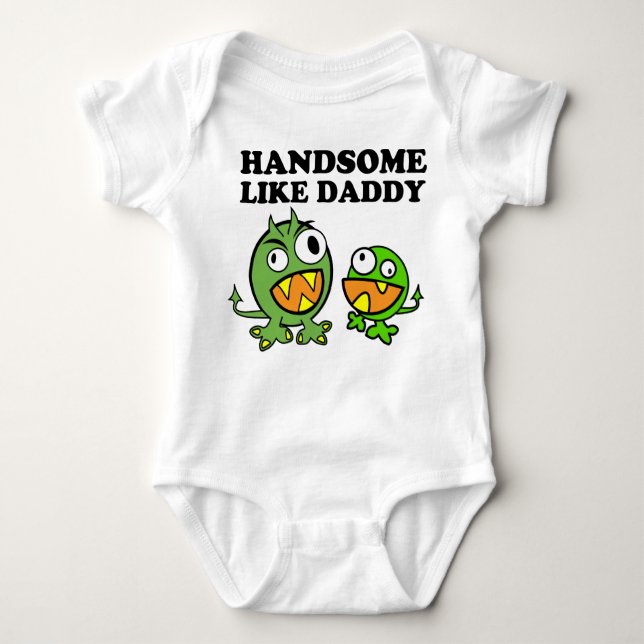 Kleiniges wie Daddy T-Shirt Baby Strampler (Vorderseite)