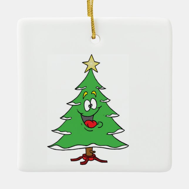 **KLEINKETTENCHRISTEN BAUMWOHNUNG** CHRISTMAS ORNA KERAMIKORNAMENT (Vorderseite)