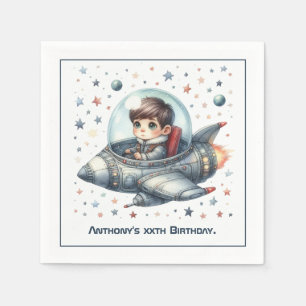 Kleinkind Astronaut Space Thema Geburtstagsparty Serviette