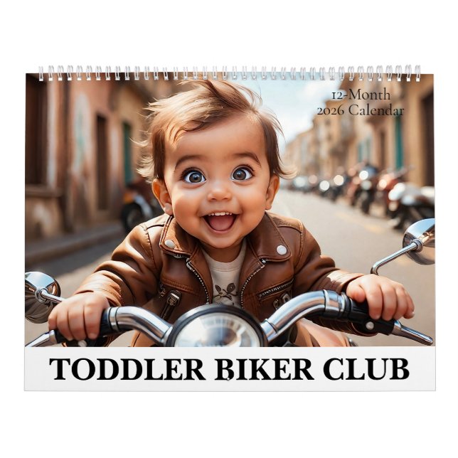 Kleinkind-Biker Club Motorrad-Adventure 2026 Kalender (Titelbild)