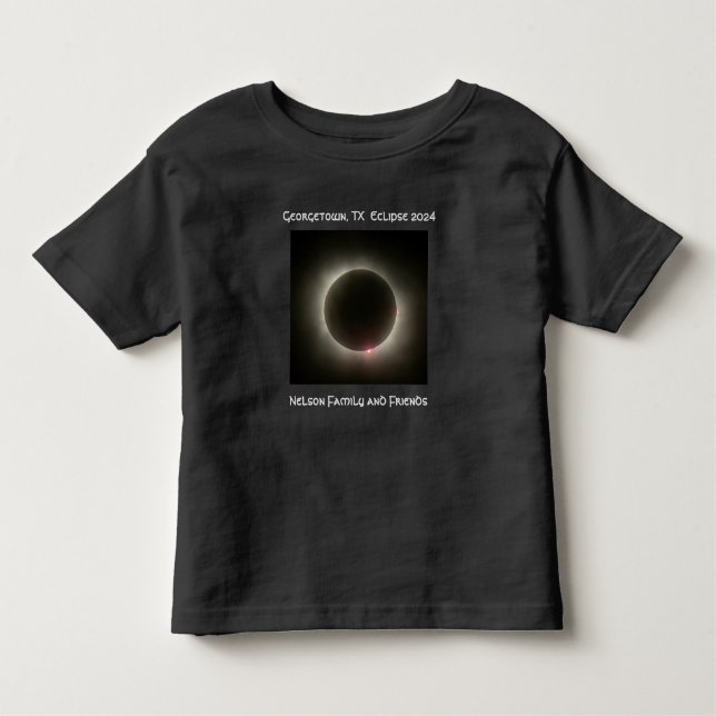 Kleinkind Black SQ Georgetown Total Eclipse T-Shir T-shirt (Vorderseite)