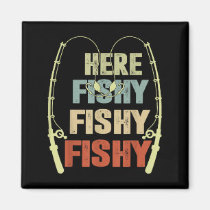 Kleinkind Boy Hier-Funny Fishing Buddy B Fishe Magnet