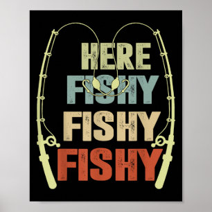 Kleinkind Boy Hier-Funny Fishing Buddy B Fishe Poster
