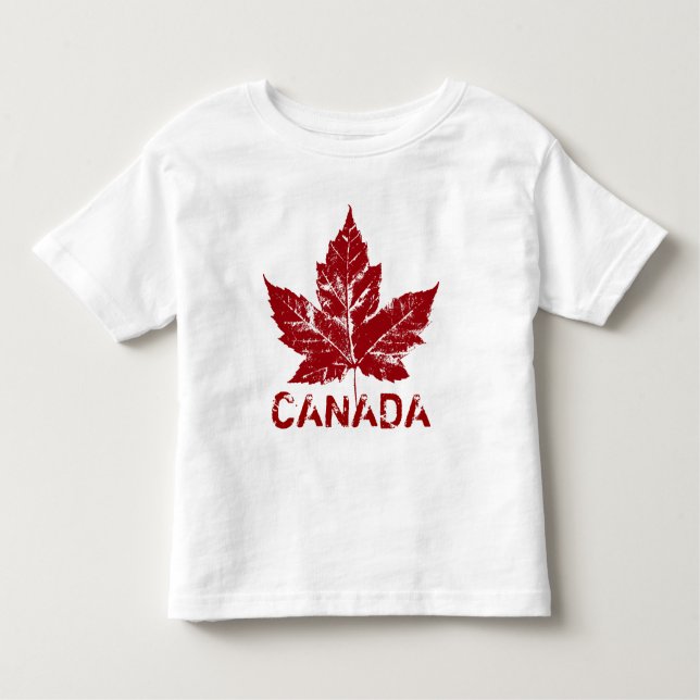 Kleinkind Cool Kanada T - Shirt Retro Souvenir (Vorderseite)