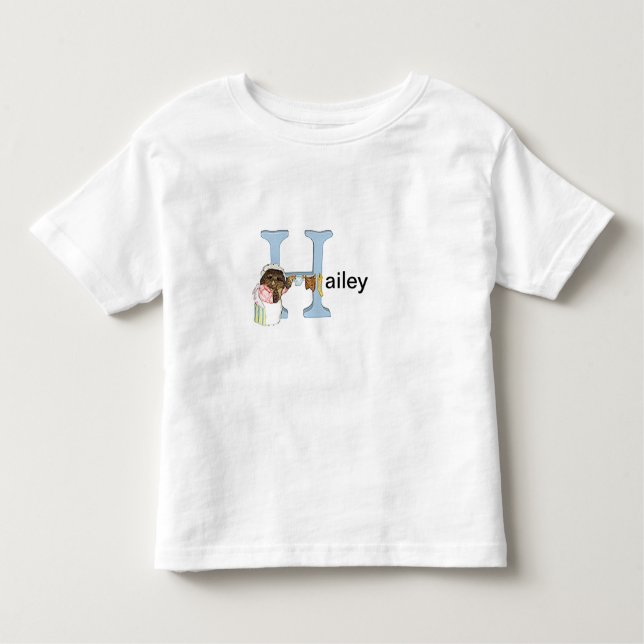 Kleinkind des Beatrix-Töpfer-Buchstabe-H u. Kleinkind T-shirt (Vorderseite)