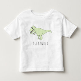 Kleinkind Doodle T-Rex Dinosaurier mit Name Kleinkind T-shirt