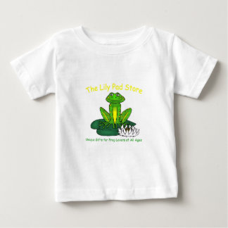 Kleinkind-Frosch auf einem Seerosenblatt Weiße T-S Baby T-shirt