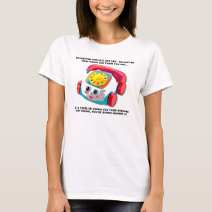 Kleinkind-Handy-Lustiges-T-Shirt T-Shirt