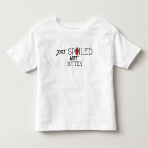 Kleinkind Jersey T - Shirt "Spoiled not Rotten"/Ro