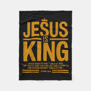 Kleinkind Jesus ist König Christlicher Gott Sohn Fleecedecke