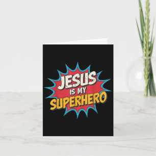 Kleinkind Jesus ist mein Superheld christlicher Go Karte