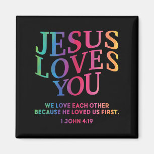 Kleinkind Jesus Lieben Sie Weiße Christliche Gott  Magnet