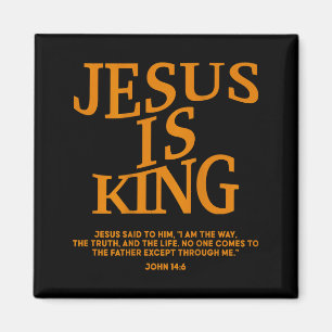 Kleinkind Junge Jesus ist König Camouflage Christl Magnet