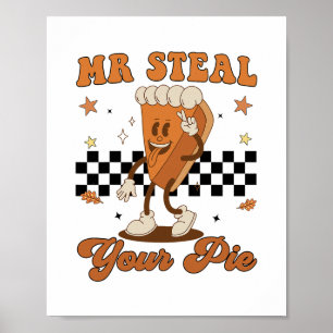 Kleinkind Jungen Thanksgiving Herr Stiehl Dein Pie Poster