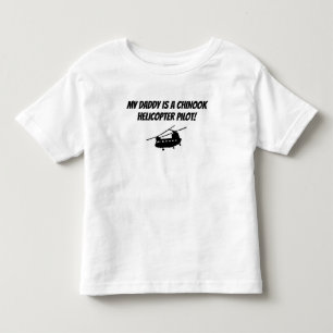 Kleinkind Kids Chinook Daddy Helicopter Militär T-shirt