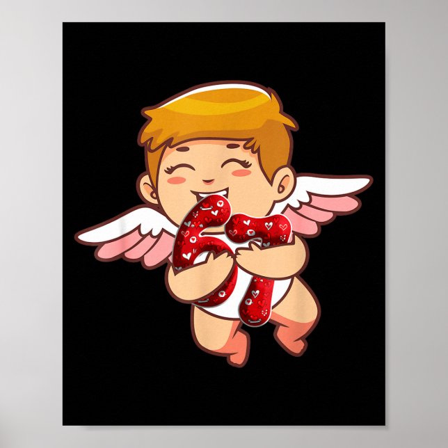 Kleinkind Kinder 6 7 Meme Sechs Sieben Kuschel Val Poster (Vorne)