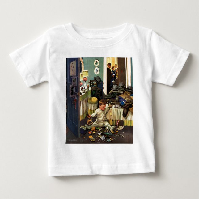 Kleinkind leert Geldbeutel Baby T-shirt (Vorderseite)