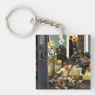 Kleinkind leert Geldbeutel Schlüsselanhänger