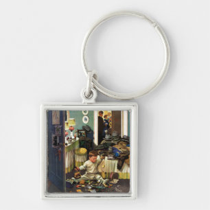 Kleinkind leert Geldbeutel Schlüsselanhänger