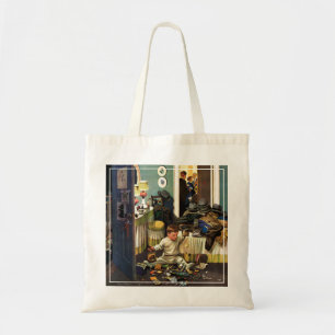 Kleinkind leert Geldbeutel Tragetasche