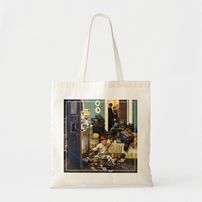 Kleinkind leert Geldbeutel Tragetasche (Vorne)