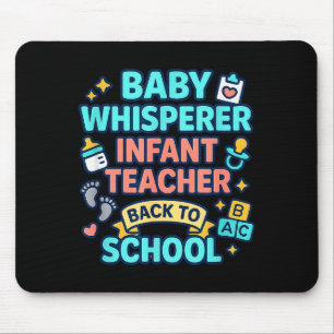 Kleinkind-Lehrer Baby-Flüsterer Zurück zur Schule  Mousepad