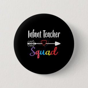 Kleinkind-Lehrer-Team Spaß Byck Zur Schule Lehrer Button