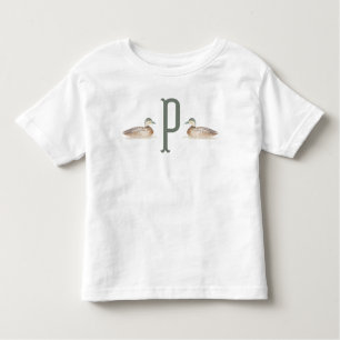 Kleinkind Personalisiert Mallard Duck T - Shirt