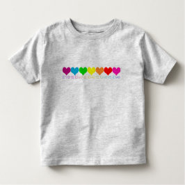 Kleinkind Pride Rainbow Hearts Liebe ist Liebe T - T-shirt