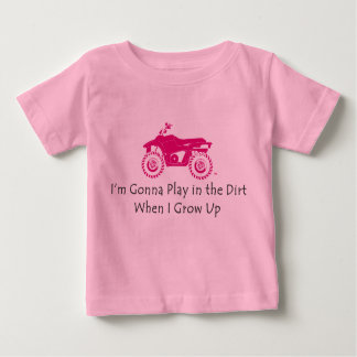 Kleinkind rosa atv Viererkabel-Shirt Baby T-shirt