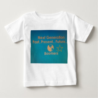 Kleinkind Ruffler T - Shirt Weiß mit Aquamarinem B