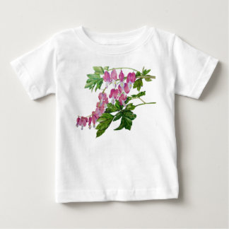Kleinkind-Rüsche-Kleid mit blutenden Herzen Baby T-shirt