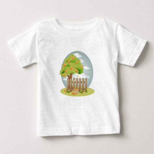 Kleinkind-Rüsche-T-Shirt Baby T-shirt (Vorderseite)