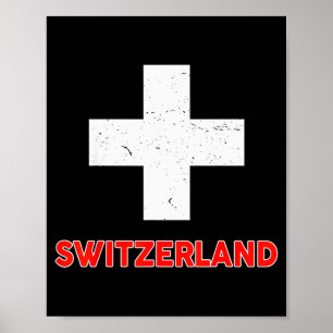 Kleinkind Schweizer-Shirt Schweiz Flagge Baby Kind Poster