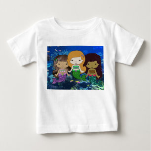 Kleinkind-Shirt Drei Meerjungfrauen Baby T-shirt