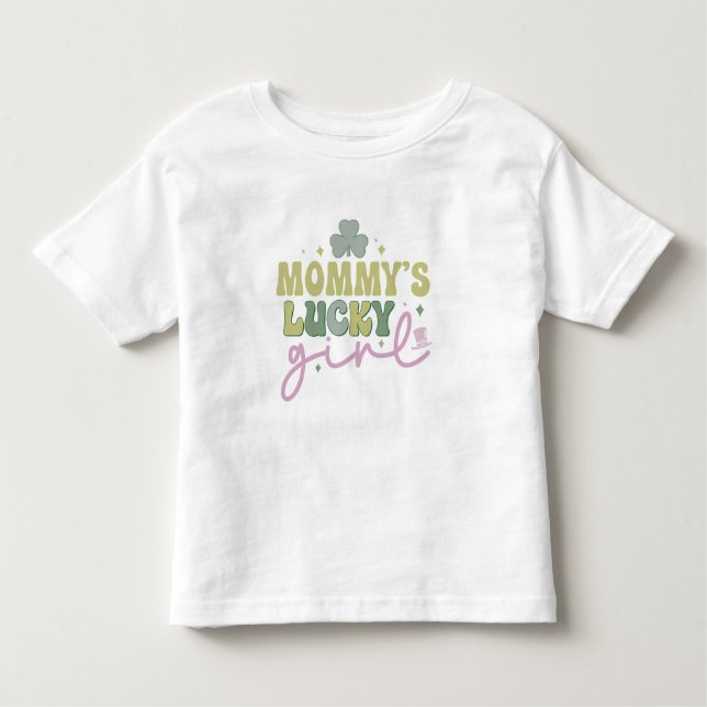 Kleinkind St. Patrick T - Shirt - "Mama's Lucky Gi (Vorderseite)