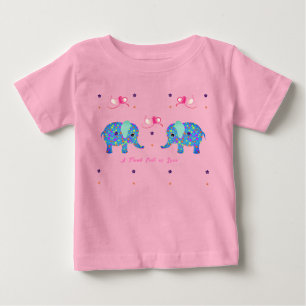 Kleinkind Süßer Elefant Baby T-shirt