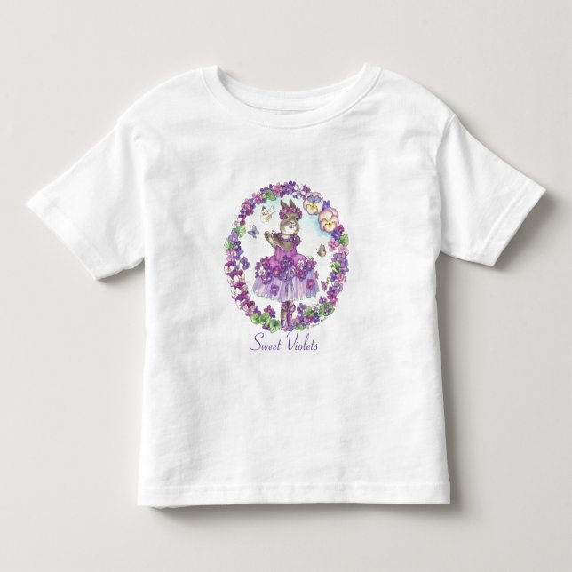 Kleinkind Sweet VioletsTee Shirt (Vorderseite)