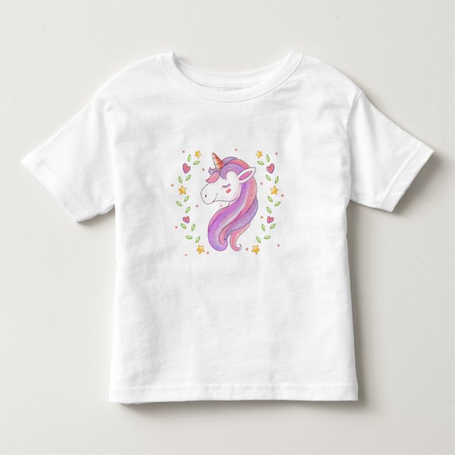 Kleinkind T - Shirt-Unicorn Kleinkind T-shirt (Vorderseite)