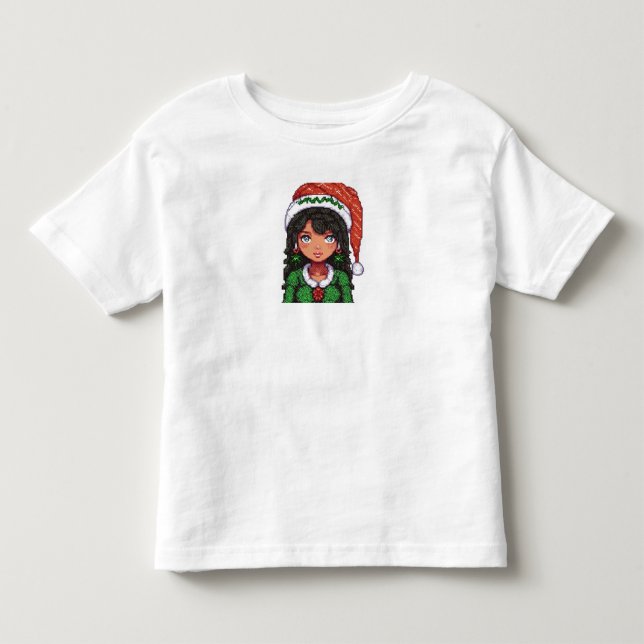 Kleinkind T - Shirt Weihnachtsmädchen (Vorderseite)